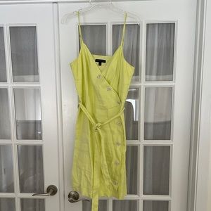 Banana Republic Lime Green Wrap Mini Dress